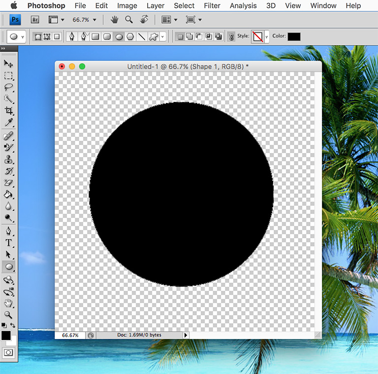 Photoshop circle